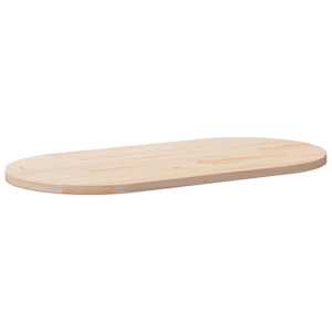 Stolní deska 110 x 55 x 2,5 cm masivní borovice oválná - obrázek 1