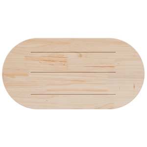 Stolní deska 110 x 55 x 2,5 cm masivní borovice oválná - obrázek 4