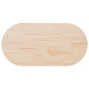 Stolní deska 110 x 55 x 2,5 cm masivní borovice oválná - obrázek 5