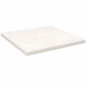 Stolní deska bílá 50x50x2,5 cm masivní borové dřevo čtvercová - obrázek 1