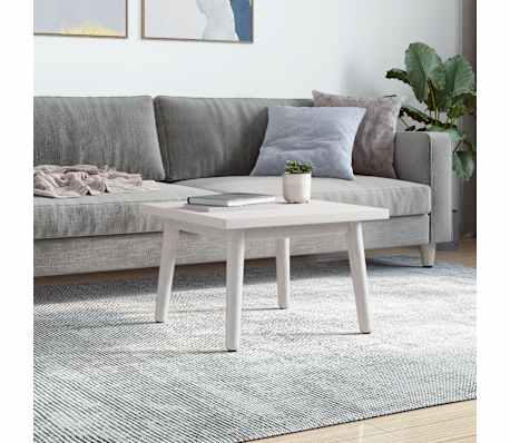 vidaXL Bordplate hvit 60x60x2,5 cm heltre furu rektangul&aelig;r