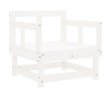 vidaXL Chaises de jardin lot de 2 blanc bois massif de pin