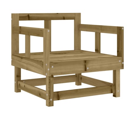 vidaXL Chaises de jardin lot de 2 bois de pin impr&eacute;gn&eacute;