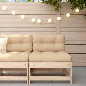 Vrtni sredinski kavč trdna borovina