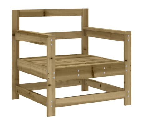 vidaXL Chaises de jardin lot de 2 bois de pin impr&eacute;gn&eacute;