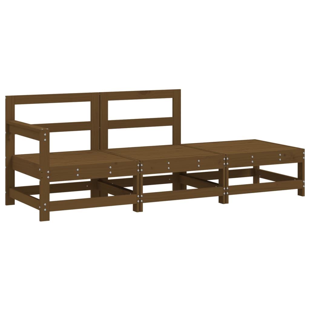 Thumbnail - vidaXL 3-tlg. Garten-Lounge-Set Honigbraun Massivholz Kiefer