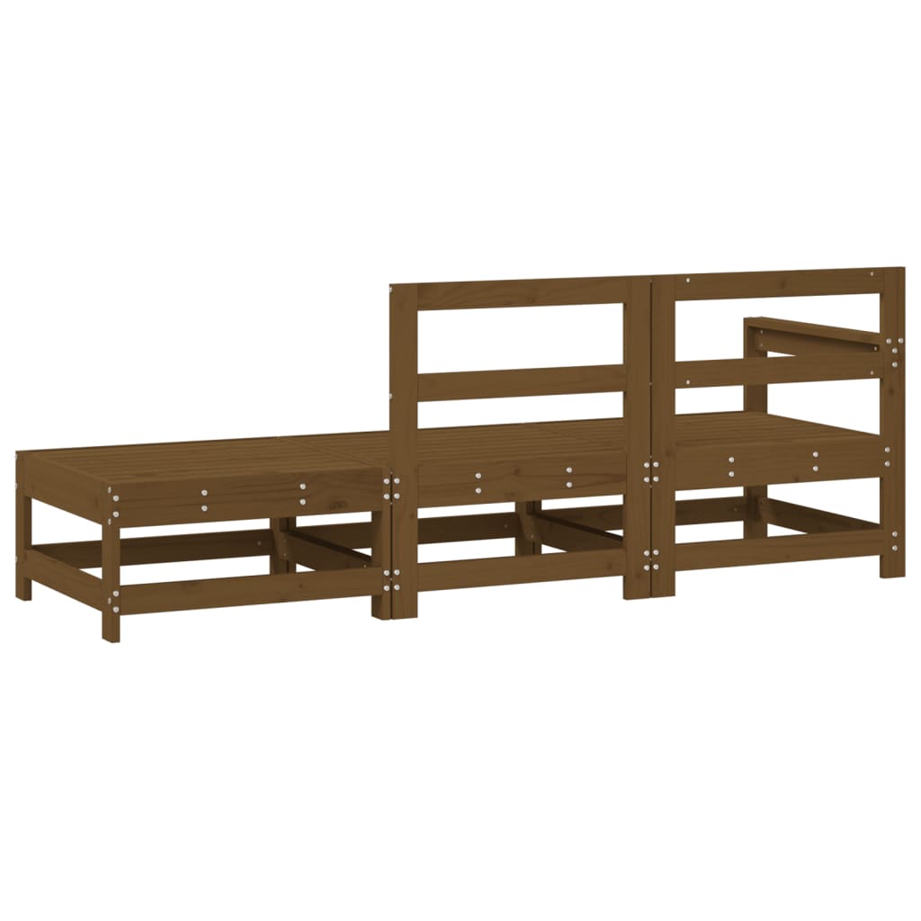 Thumbnail - vidaXL 3-tlg. Garten-Lounge-Set Honigbraun Massivholz Kiefer