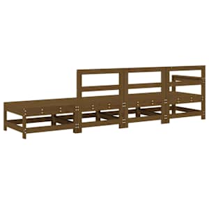 vidaXL Set Salotto da Giardino 4 pz Ambra in Legno Massello di Pino