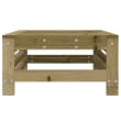 vidaXL Tuinvoetenbank 120x80 cm massief grenenhout grijs