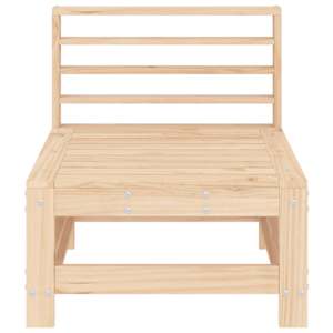 Zahradní středové pohovky 2 ks masivní borové dřevo - obrázek 4