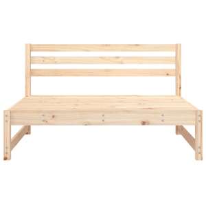 vidaXL Canap&eacute; central de jardin 120x80 cm bois de pin massif
