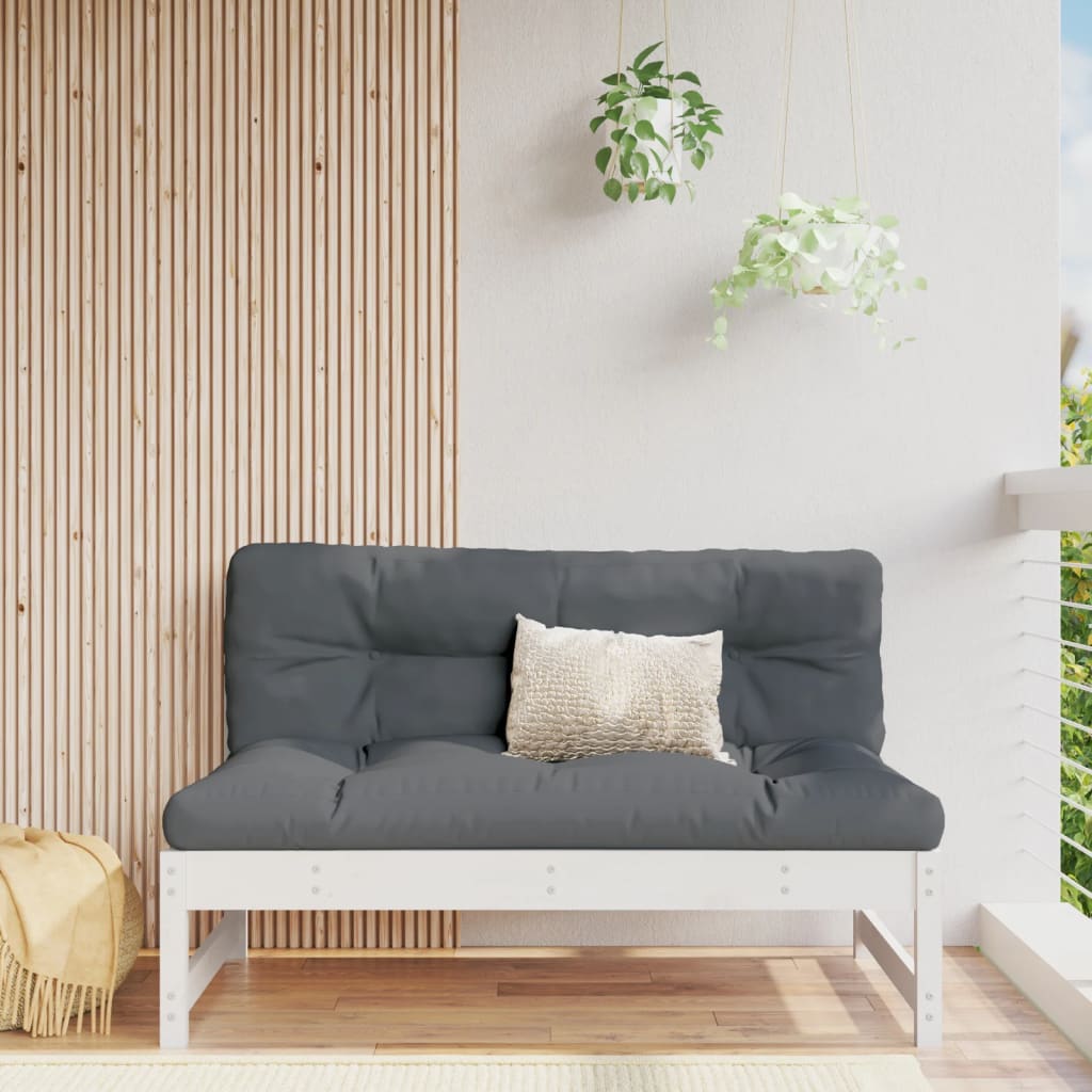 vidaXL midtermodul til havesofa 120x80 cm massivt fyrretræ hvid