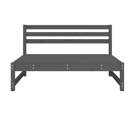 vidaXL Tuinmiddenbank 120x80 cm massief grenenhout grijs