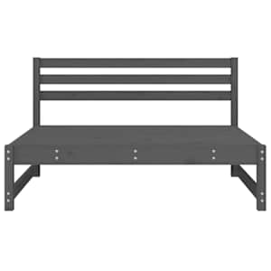 vidaXL Tuinmiddenbank 120x80 cm massief grenenhout grijs
