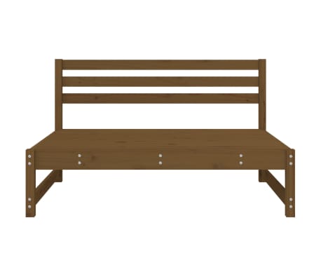 vidaXL Garden Middle Sofa Honey Brown 120x80 cm Solid Wood Pine