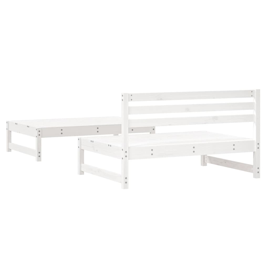 Thumbnail - vidaXL 2-tlg. Garten-Lounge-Set Weiß Massivholz Kiefer