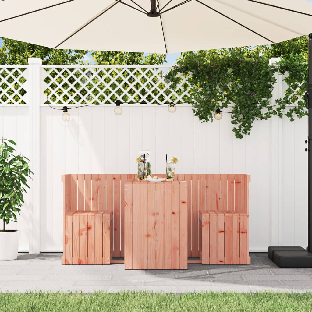 vidaXL Balkonset 2-zits massief douglashout