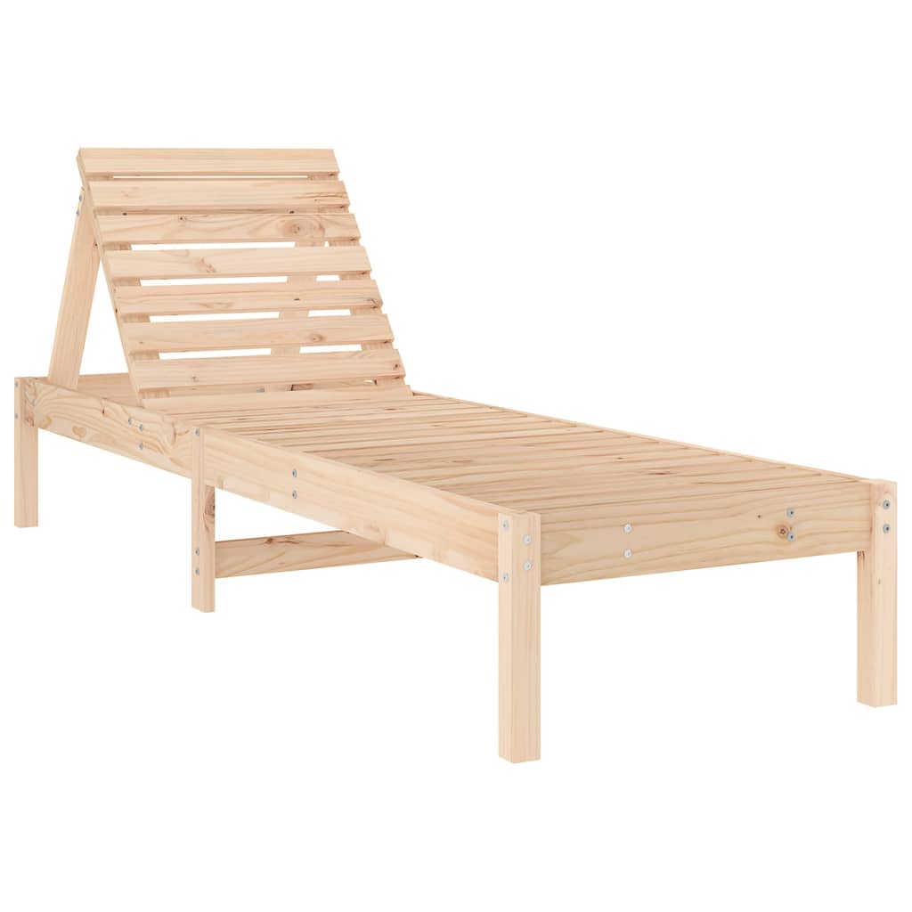 vidaXL Ligstoelen 2 st 199,5x60x74 cm massief grenenhout afbeelding