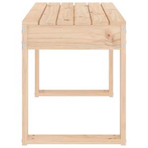 Zahradní lavice 80 x 38 x 45 cm masivní borové dřevo - obrázek 4