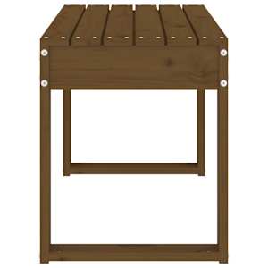 Zahradní lavice medově hnědá 80x38x45 cm masivní borové dřevo - obrázek 4
