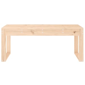Zahradní lavice 110 x 38 x 45 cm masivní borové dřevo - obrázek 3