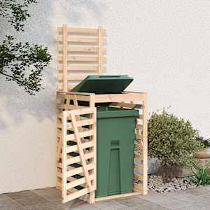 Úložný box na popelnici 84 x 90 x 128,5 cm masivní borové dřevo - obrázek 3