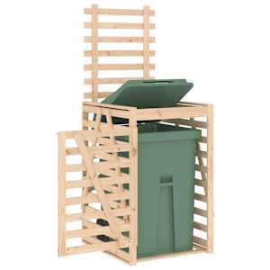 Úložný box na popelnici 84 x 90 x 128,5 cm masivní borové dřevo - obrázek 4