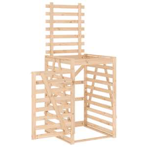 Úložný box na popelnici 84 x 90 x 128,5 cm masivní borové dřevo - obrázek 6