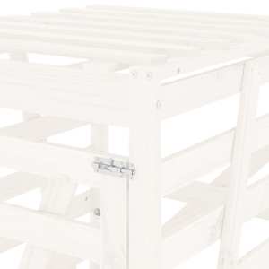 Úložný box na popelnici bílý 84x90x128,5 cm masivní borovice - obrázek 10