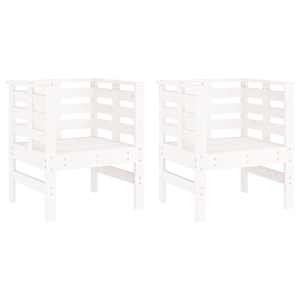vidaXL aiatoolid 2 tk, valge, 61,5 x 53 x 71 cm, m&auml;nnipuit
