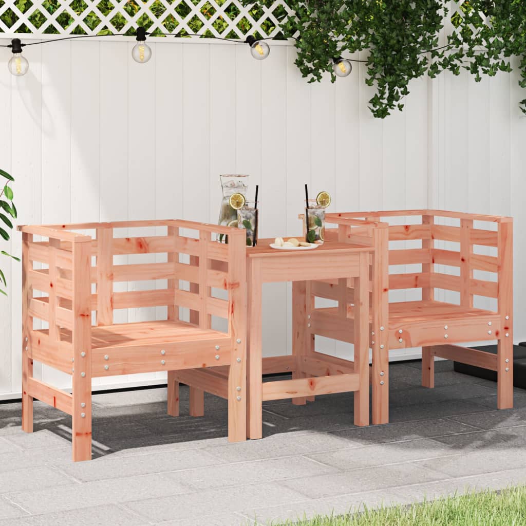 vidaXL Gartenstühle 2 Stk. 61,5x53x71 cm Massivholz Douglasie