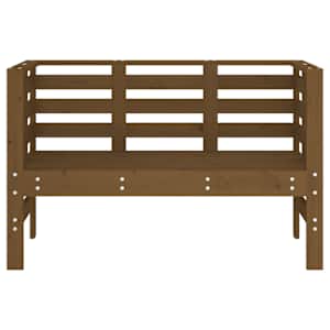 Zahradní lavice medově hnědá 111,5x53x71 cm masivní borovice - obrázek 4