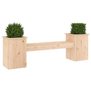 Lavice s truhlíky 184,5 x 39,5 x 56,5 cm masivní borové dřevo - obrázek 3