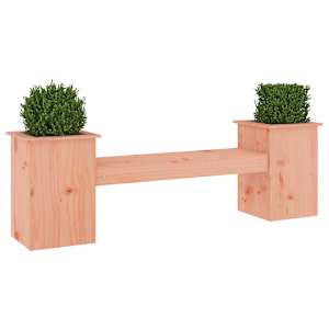vidaXL Banc avec jardini&egrave;res 184,5x39,5x56,5cm bois massif de douglas