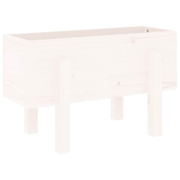 vidaXL aia taimekast, valge, 62 x 30 x 38 cm, m&auml;nnipuit