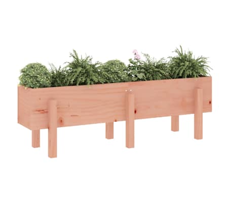 vidaXL Strat &icirc;nălțat de grădină, 121x30x38 cm, lemn masiv Douglas