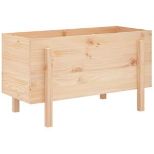 Zahradní vyvýšený záhon 101 x 50 x 57 cm masivní borové dřevo - obrázek 2