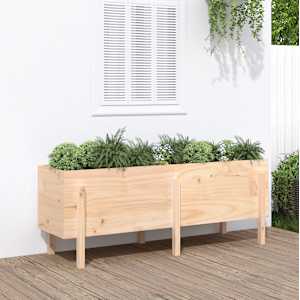 Vrtna visoka greda 160x50x57 cm trdna borovina