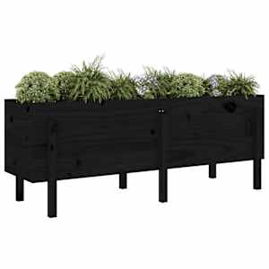 vidaXL Ζαρντινιέρα Υπερυψωμένη 160 x 50 x 57 εκ. από Μασίφ Ξύλο Πεύκου