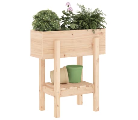 vidaXL Hageplantekasse 62x30x69 cm heltre furu