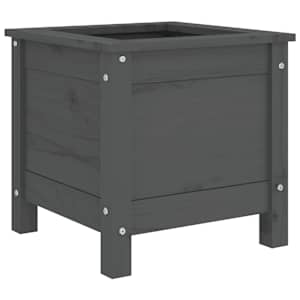 vidaXL taimekast, hall, 40x40x39 cm, m&auml;nnipuit