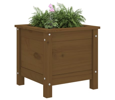 vidaXL taimekast, meepruun, 40x40x39 cm, m&auml;nnipuit