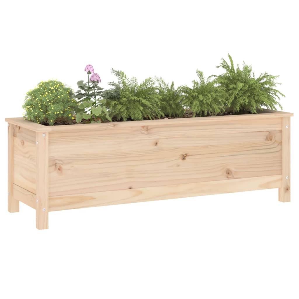 vidaXL Garden Raised Bed 119.5x40x39 cm Solid Wood Pine