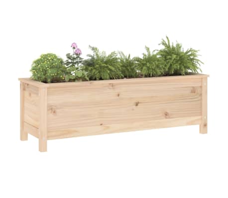 vidaXL Garden Raised Bed 119.5x40x39 cm Solid Wood Pine