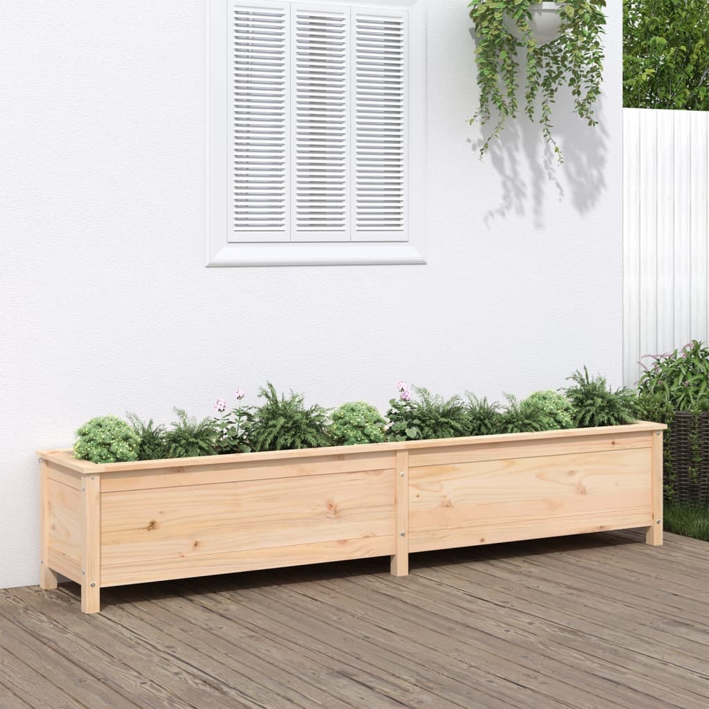 vidaXL Strat înălțat de grădină, 199,5x40x39 cm, lemn masiv de pin