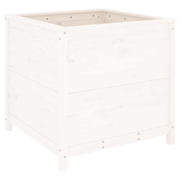 vidaXL taimekast, valge, 82,5x82,5x78 cm, m&auml;nnipuit