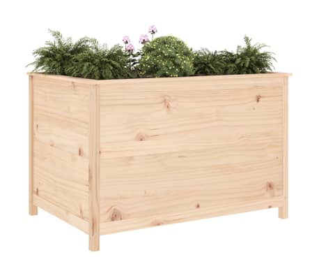 vidaXL Lit sur&eacute;lev&eacute; de jardin 119,5x82,5x78 cm bois de pin massif