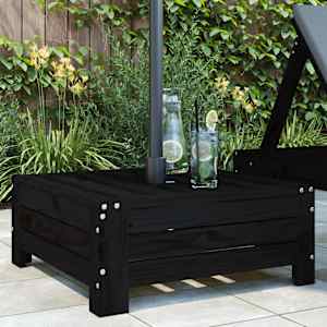 Pokrivalo za podstavek za senčnik črna trdna borovina