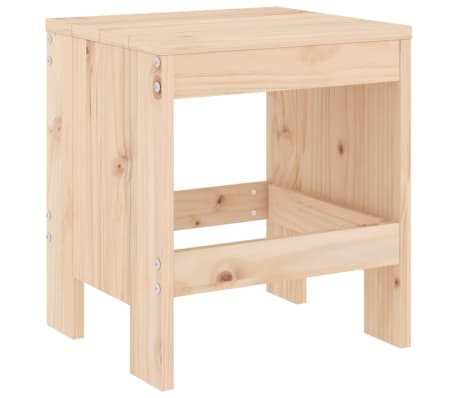 vidaXL Σκαμπό Κήπου 2 τεμ. 40 x 36 x 45 εκ. από Μασίφ Ξύλο Πεύκου