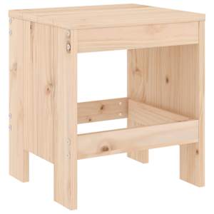vidaXL Σκαμπό Κήπου 2 τεμ. 40 x 36 x 45 εκ. από Μασίφ Ξύλο Πεύκου